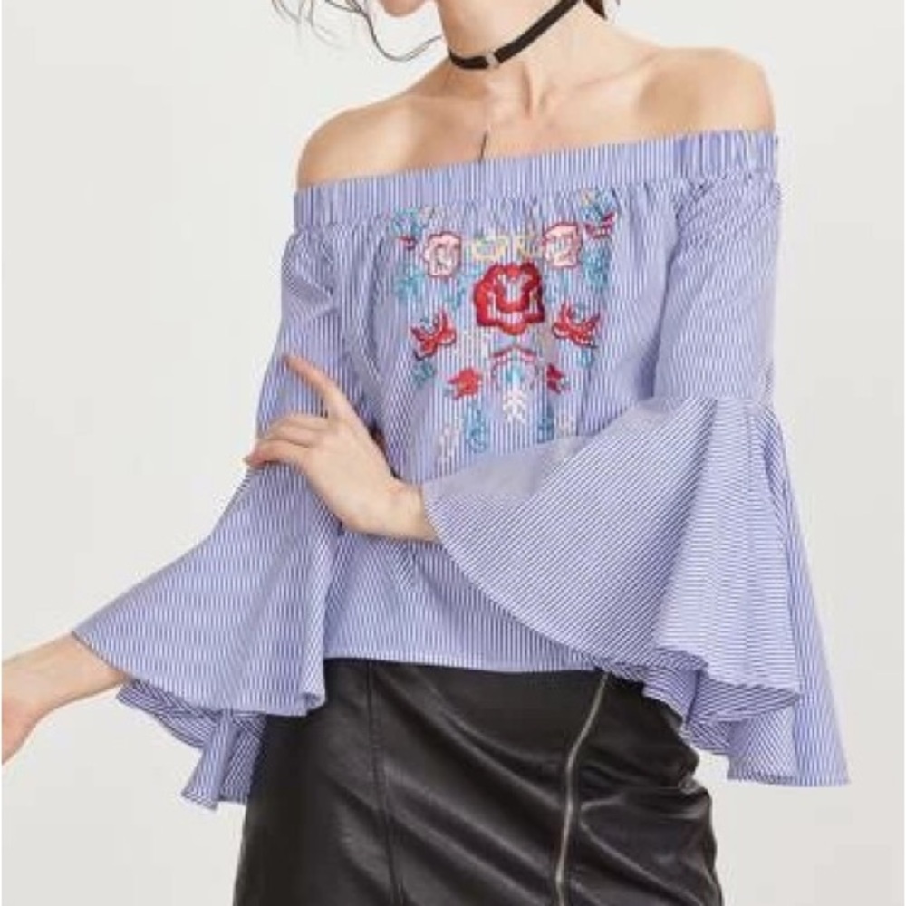 SHEIN off shoulder top boho size L